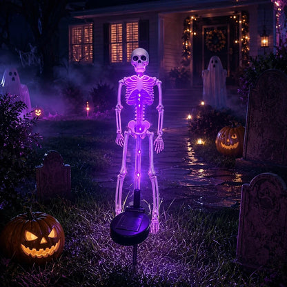 💀 Solar Skull Garden Light