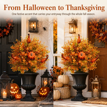 🔥Limited Time Offer – Artificial Fall Pumpkin Tree Stakes🍂