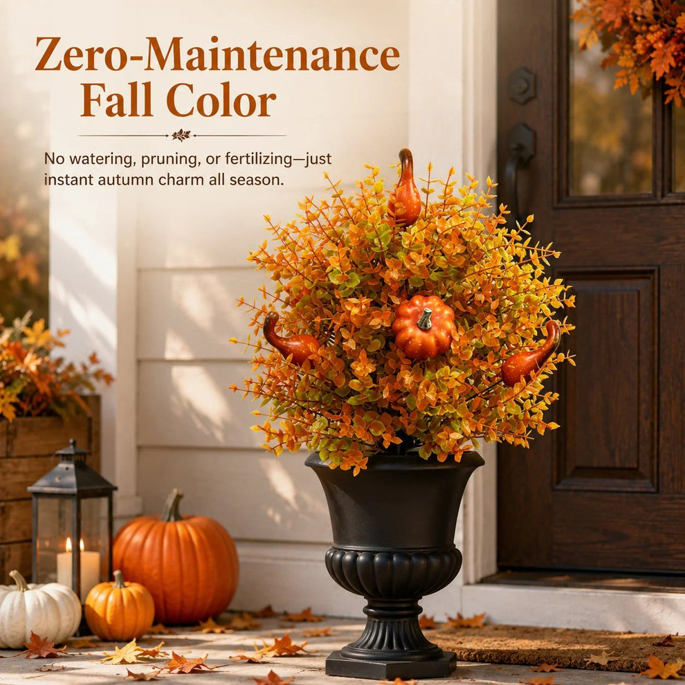 🔥Limited Time Offer – Artificial Fall Pumpkin Tree Stakes🍂