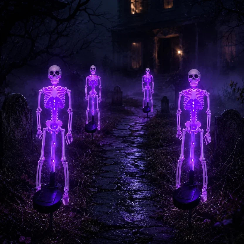 💀 Solar Skull Garden Light