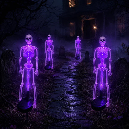 💀 Solar Skull Garden Light