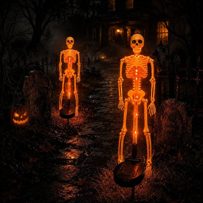 💀 Solar Skull Garden Light