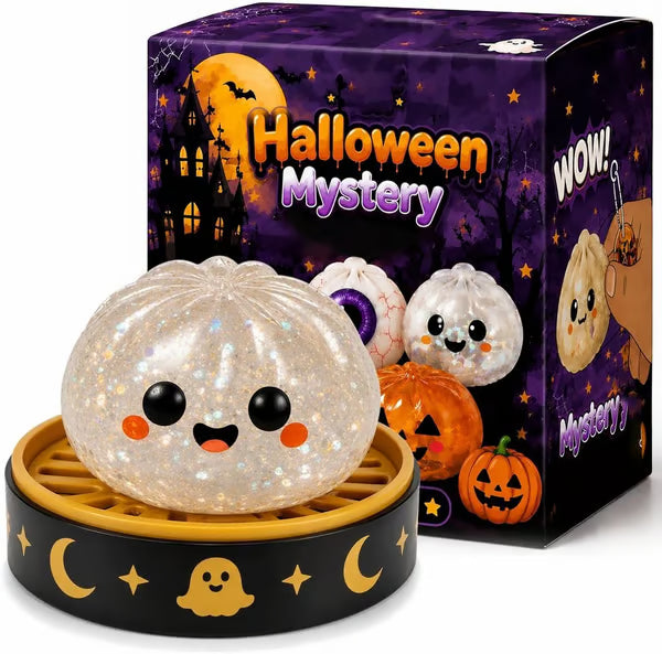 🌟Cute Halloween scary ghost squeeze toy set