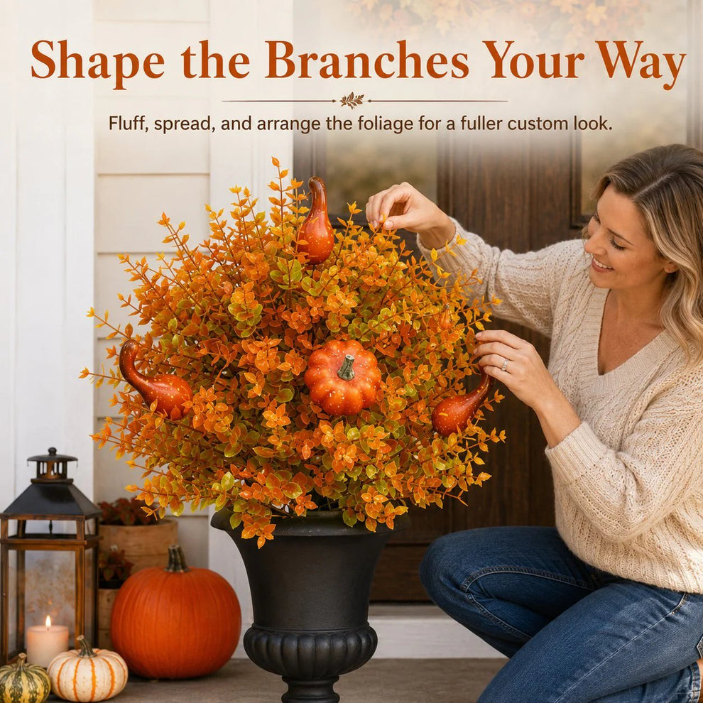 🔥Limited Time Offer – Artificial Fall Pumpkin Tree Stakes🍂